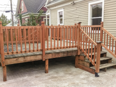 Deck installation Deck installation
